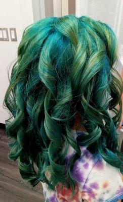 Specialty color: mermaid hair