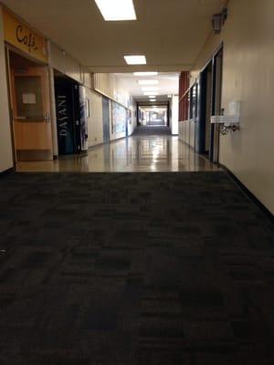 Hallway to cafeteria