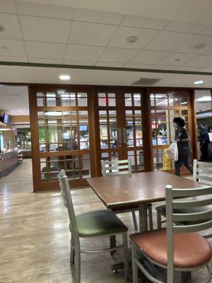 Cafeteria inside hospital