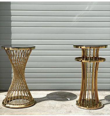 Gold Cocktail Tables - Los Angeles Party Supply Rentals