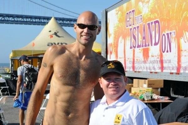 AVP Pro & Olympic Gold Medal winner Roger Dolhauser...6'8" tall mate