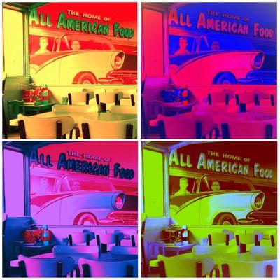 Loved the wall design so much, I turned it into pop art. Nice go to spot when in Wautoma.