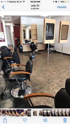 Come to check out second location in the same plaza salon and barbershop at 1400 Walter Reed Road Suite 140 call 910-583-4635