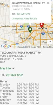 This is very important to know the true name of this store. This is Teloloapan Meat Market, Supermercado is a different store.