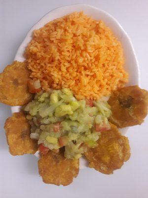 GASPACHO, COD FISH, RICE AND PLANTAINS, Fridays