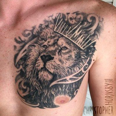 Lion on cheat By Chris Hornsby