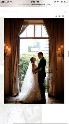 Whitney and Nic on their wedding day.