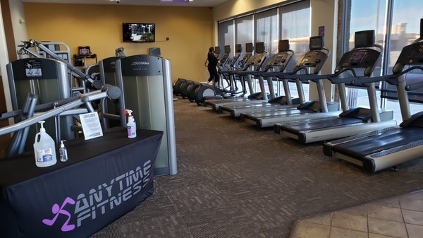 Treadmills, elipticals, and other cardio