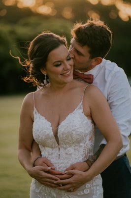 Kiss from the groom