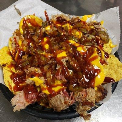 Pork Nachos available everyday at Blue 42