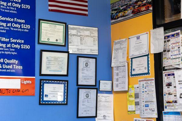 Certifications