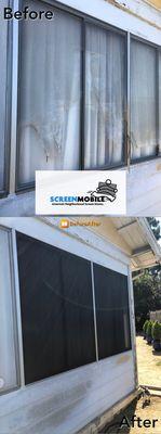 Solar Screens protect against UV's and reduce heat from entering your home. Keeps bugs out and helps conserve energy.