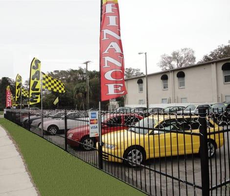 Our Tampa Open lot Facility houses autos from $3,000 to $30,000.