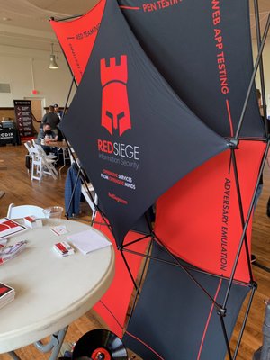 Red Siege Pop-Up Display.