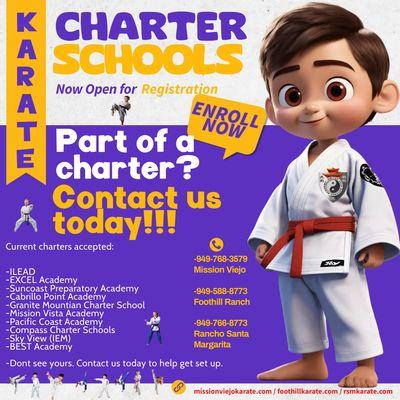 Part of a charter school?

 Contact us today to schedule your first class!