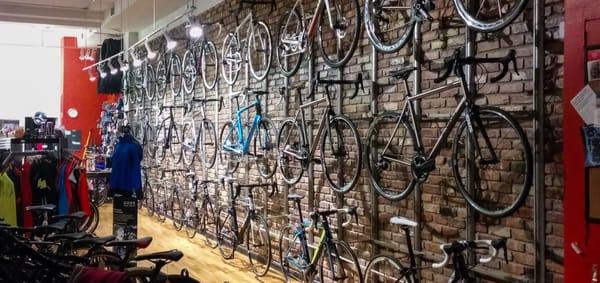 Our bike wall