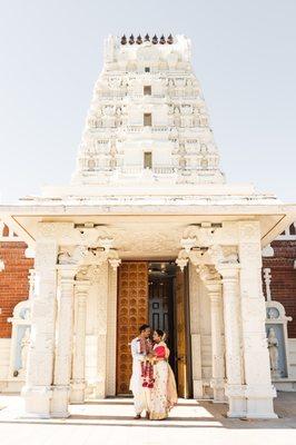 Wedding at the Shiva Vishnu Temple in Livermore, California.