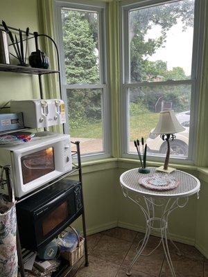 Yellow house main kitchen nook