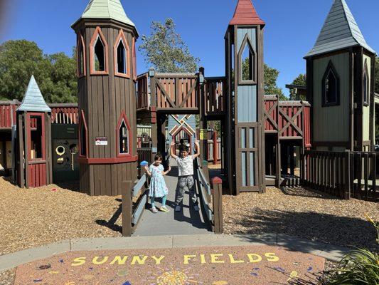 Entrance of the park.  Large enough for adults to join in the fun!