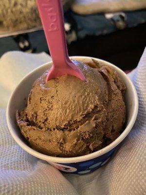 Double scoop of peanut butter and chocolate