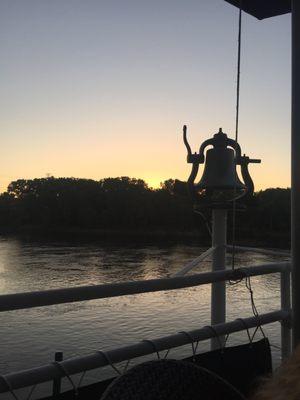 View of the Mississippi from the patio.