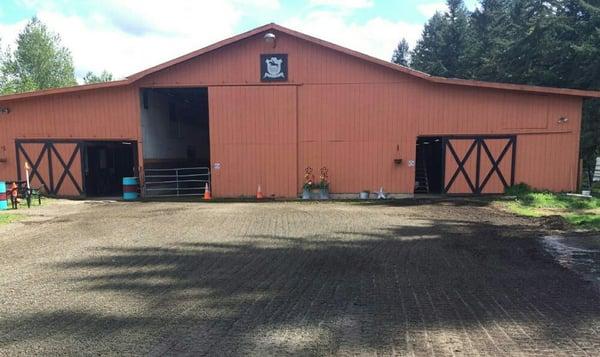 The front of our barn