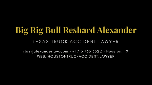 Houston Truck Accident Lawyer Reshard Alexander - Big Rig Bull