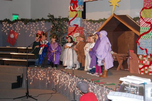 scene from our Christmas Program