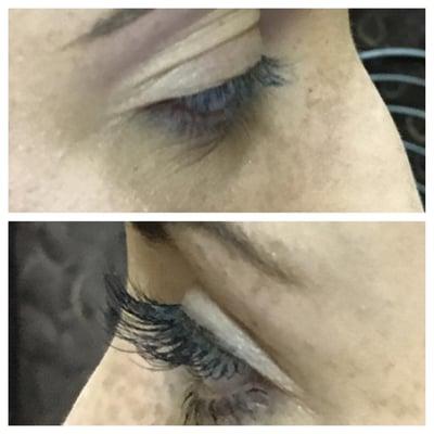 Eyelash extensions by Kathleen!