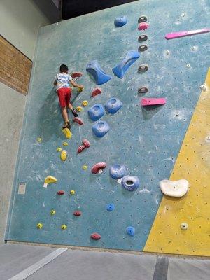 Bouldering -- easier levels