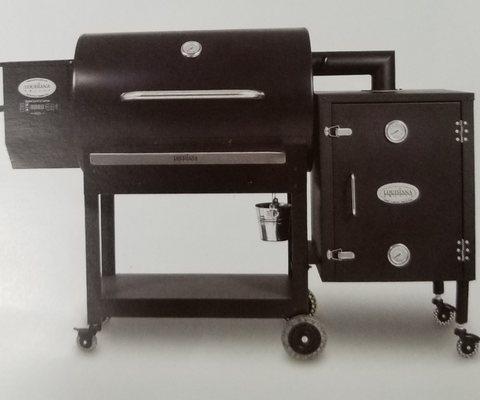 Louisiana Pellet Grill with Smoker Attachment