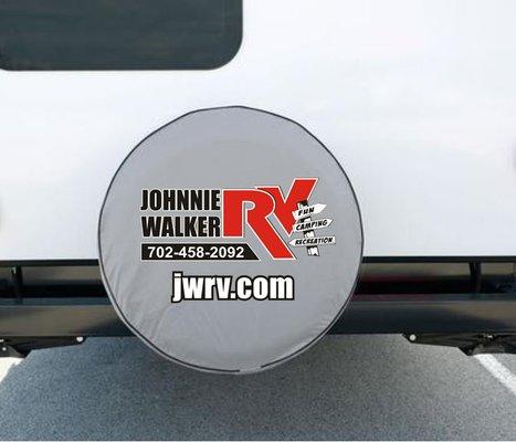 Rv dealer travel trailer tire cover