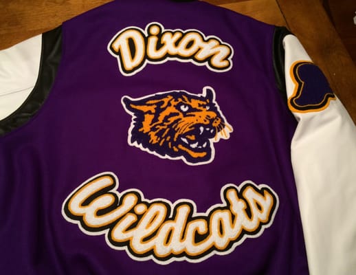 Wildcat letterman jacket from Ashley's Design