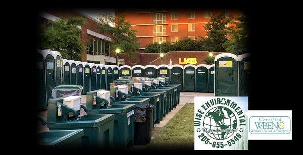 Potties at UAB 50th concert !