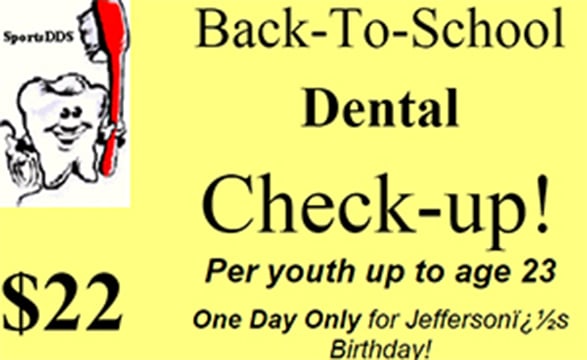 Back-to-school Dental Check-up ! only $35 coupon.