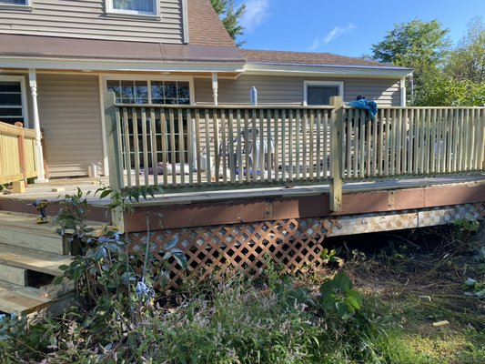 Deck rebuild in barre town vt!