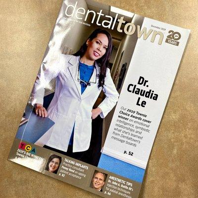 Dr. Le was featured on the cover of Dentaltown's December  2019 issue!