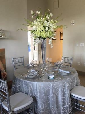 Wedding show table display