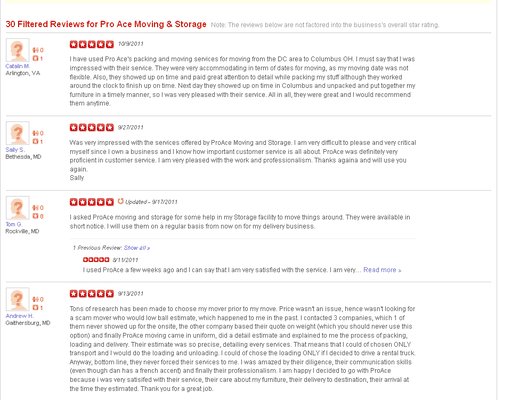 More reviews that got filtered by yelp. Again, they ONLY accept negative reviews and reject positive ones.