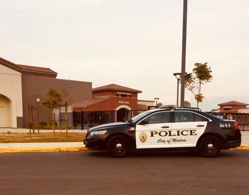 The Madera Police Department Always keeping  Our kids SAFE at school. Thanks MPD