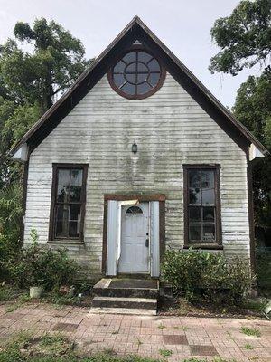 Showing at 314 Cherokee Ave Orange City, Fl. Church built in 1887, converted to a three story 3/2 single family home.