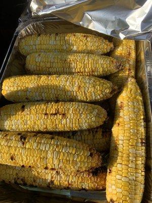 Grilled corn with maple butter!