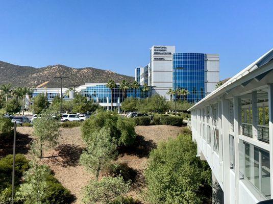 The bridge on the 3rd Floor can take you to Loma Linda Medical in an emergency