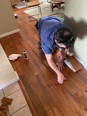 Hardwood floor repair