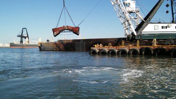 Dreging the Inner Harbor, Oakland Estuary