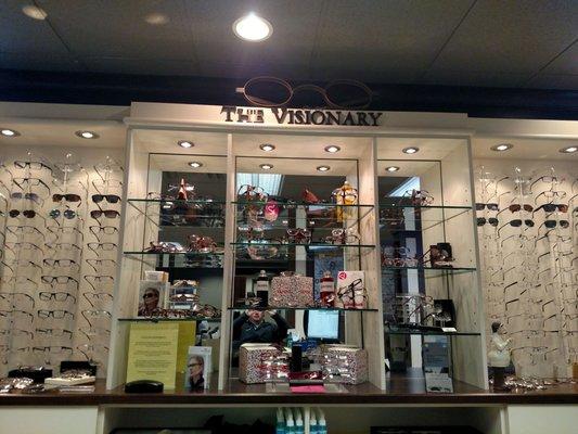 The glass shop inside Niswander eye center.