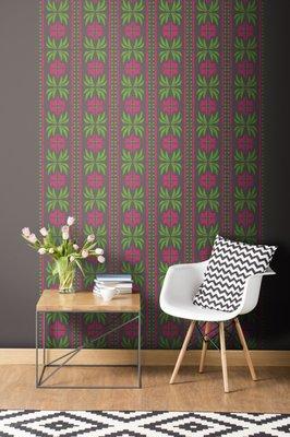 TYLES City Park pattern in Pink and Green https://tyles.co/collections/tyles-patterns/products/tyles-city-park-in-pink-and-lime-tree-green