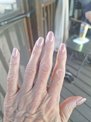 The light pink Chrome nail polish is one of my favorite!