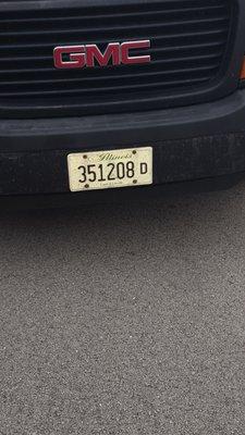 LICENSE PLATE NUMBER TO THE SCAM COMPANY!!