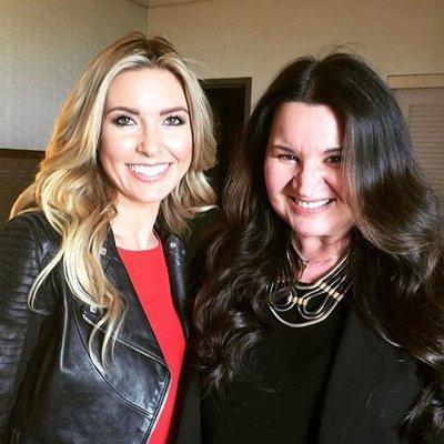 Dorota on set with Audrina Patridge!